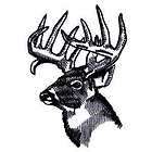 Awesome Buck Stag Deer Head Outline Iron on Patch