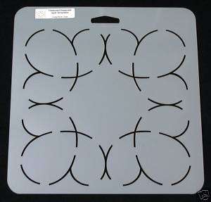 New 7 LOOPY BLOCK LARGE quilt stencil  