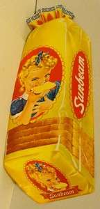 1940s Sunbeam Bread Little Miss Sunbeam Paper Window Sign  