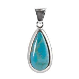  Barse Sterling Silver Turquoise Teardrop Pendant Jewelry