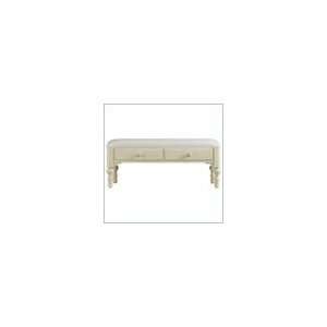   Furniture Coastal Living Bed End Bench in Shell Finish
