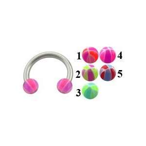    Blackline circular barbell with Jeweled balls Body Jewelry Jewelry