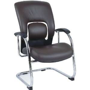  LEATHER Executive Guest Chair in Brown, sold by Andy Sterns Office 