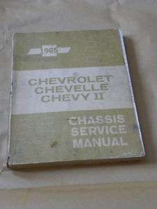 1965 Chevrolet Full Size Chevy II Chevelle Chassis Service Manual 65 
