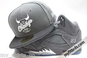 Chicago Bulls New Era Hat For Wolf Gray Air Jordan 5  