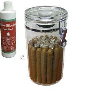 25ct Acrylic Cigar Humidor display Jar W/FREE SOLUTION  