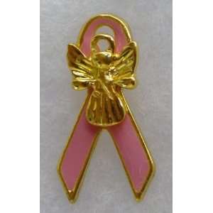  Breast Cancer Awareness Angel Ribbon Pin 