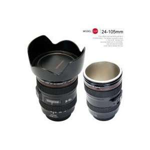   105mm Canon Lens with Lens Hood Shaped Coffee Mug Cup