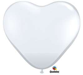 Balloons 11Heart Shape Clear Qualatex Weddings/Parties  