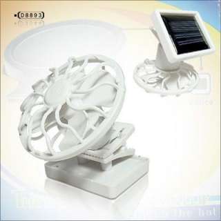 Solar Power Sun Panel Cool Cell Fan Ventilator Clip on  