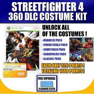  STREET FIGTHER IV (4) (XBOX 360) + 1600 XBOX LIVE CARD FOR 