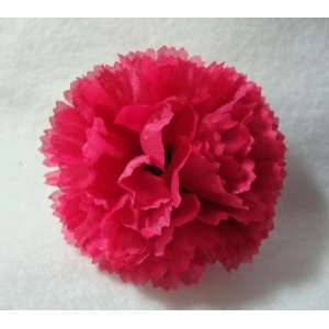 Pink Carnation Hair Flower Clip