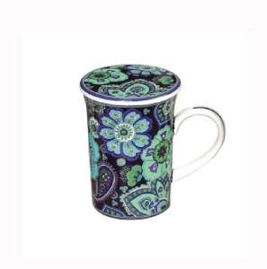 VERA BRADLEY COFFEE TEA MUG cup RHAPSODY BLUE NIB gift!  