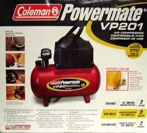 Coleman Powermate VP201 air compressor w/ air hose NEW!  