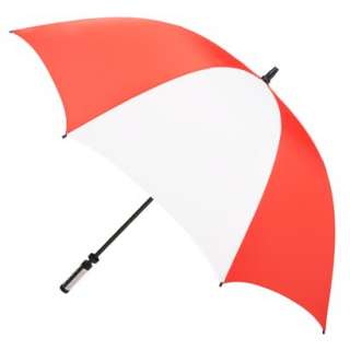Manual Open Golf Umbrella with ID Handle   Orange/ White (60) product 