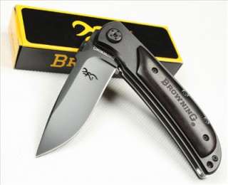 BROWNING Folding counter strike Pocket knife 338 Black  