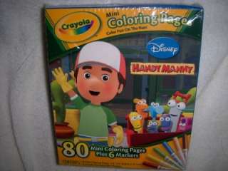 Crayola MINI Coloring Pages HANDY MANNY NIP  