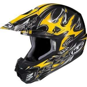    HJC Youth CL XY Frenzy Full Face Helmet Small  Yellow Automotive