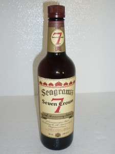 SEAGRAMS SEVEN 7 CROWN WHISKEY 75TH ANNIVERSARY EDITION 86.8 PROOF 
