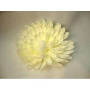  NEW Ivory Chrysanthemum Mum Hair Flower Clip, Limited 