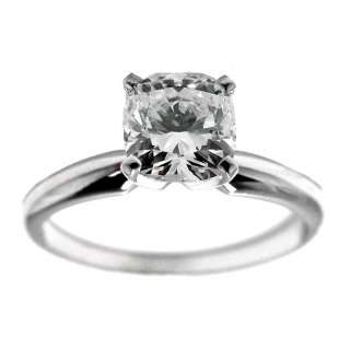38 Carat Cushion Cut Diamond Engagement Ring FL  