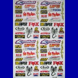 renthal supertrapp kit motocross acerbis sticker decal  