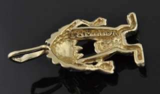 Michael Anthony 14k Gold Tasmanian Devil Charm Pendant  