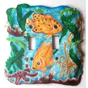  Tropical Design   Electrical Switchplate Cover   Painted 