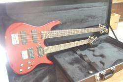NEW RED DOUBLE NECK 6 STRING ELECTRIC GUITAR & 4 STRING BASS CASE 