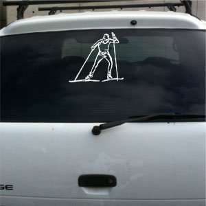  Cross country skiing vinyl decal big: Everything Else
