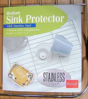   Rovel Stainless Steel Medium Sink Protector Rack   16 x 12  