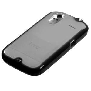 HTC AMAZE 4G T MOBILE TPU+PLASTIC HYBRID CANDY CASE SMOKE/BLACK  
