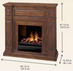   walnut Renwick OptiMyst electric fireplace, unmatched realism  