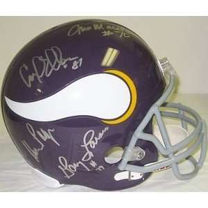 Alan Page, Carl Eller, Jim Marshall and Gary Larsen Autographed Helmet 