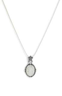 Lori Bonn Mariposa Oval Mother of Pearl Pendant Necklace  