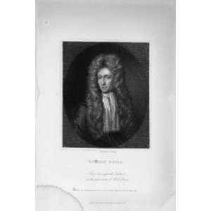  Charles Knight 1837 Antique Portrait Robert Boyle