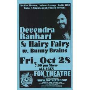 Devendra Banhart Boulder Original Concert Poster