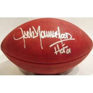  Jack Youngblood Signed Football   w/HOF01: Sports 