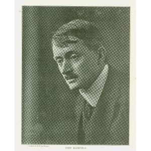  1912 Author John Masefield With Portrait 