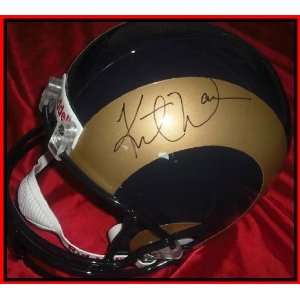 Kurt Warner Autographed Helmet   Replica   Autographed NFL Helmets