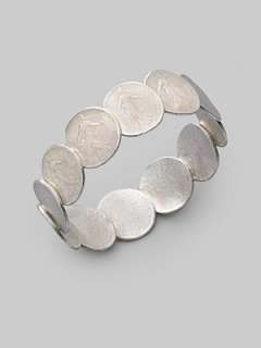 Dominique Cohen   Sterling Silver Coin Bracelet   Saks 