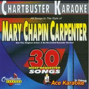   Karaoke CDG CB8588   Mary Chapin Carpenter   30 Most Requested Songs