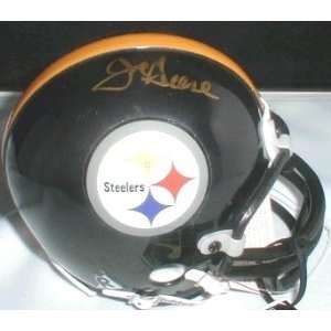  Mean Joe Greene autographed Pittsburgh Steelers mini 