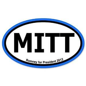 Mitt Romney 2012 for President car bumper sticker 5 x 3