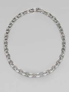 David Yurman   Sterling Silver Medium Link Necklace