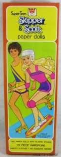 Vintage Super Teen Skipper and Scott Barbie Paper Dolls  