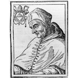  Etching of Pope Gregory XII, 207th Pope Reigning from 1406 