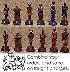 Chess Set Pieces African Massai Warriors NIB items in Lionheart 