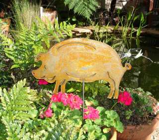 NEW Pig Metal Garden/Yard art stake/farm animals/Hog/  
