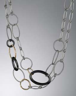 Mobile Chain Necklace, Black Onyx, 42